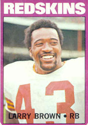 Redskins RB Larry Brown